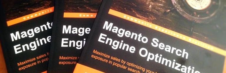 magento search engine optimization three books stacked