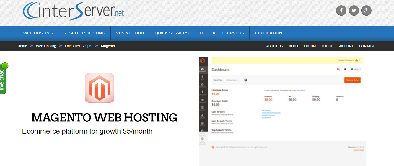 inter server shared hosting